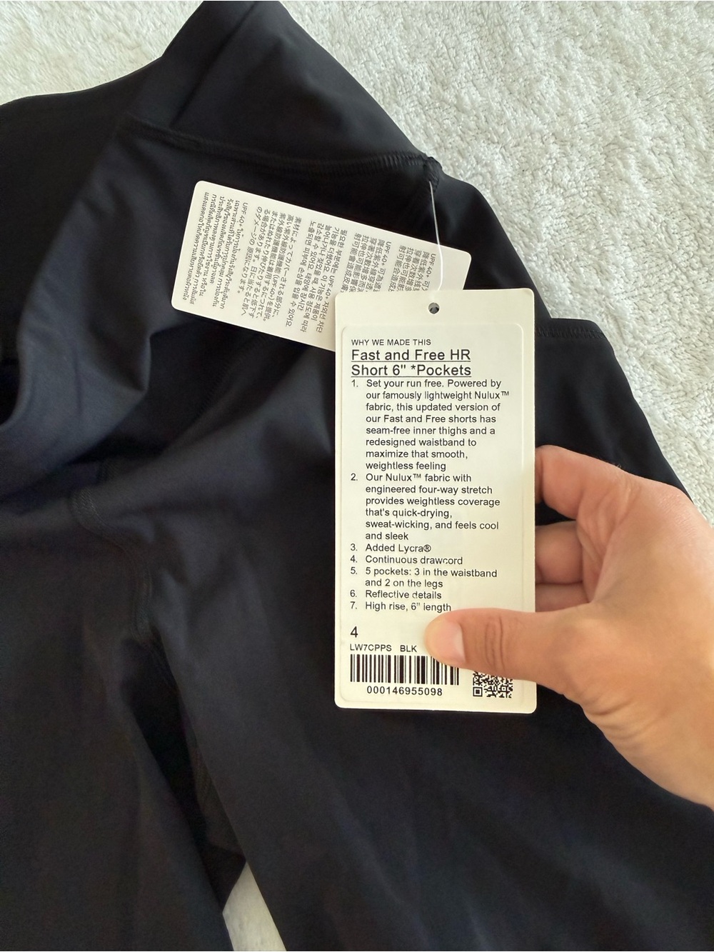 Lululemon Fast and Free short 6” pockets biker shorts - Picture 5 of 5